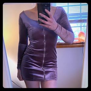 💜 H&M divided velvet mini dress 💜
